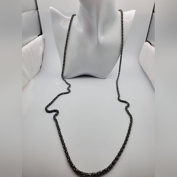 Retired vintage Anne‎ klein Gothic shadows crystal necklace N1923 - Picture 1 of 5